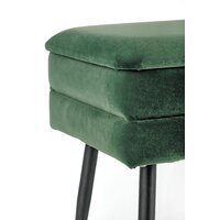 Пуфик Halmar Velva (темно-зеленый/черный) - Превью изображения №3 — Интернет-магазин Time-Shop