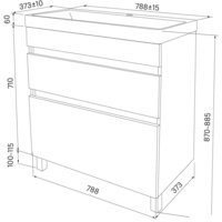  IDDIS Тумба под умывальник Zodiac ZOD8CBFi95 - Превью изображения №6 — Интернет-магазин Time-Shop