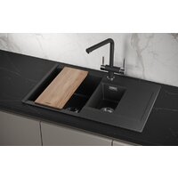 Кухонная мойка Granula ES-7808 (черный) - Превью изображения №3 — Интернет-магазин Time-Shop