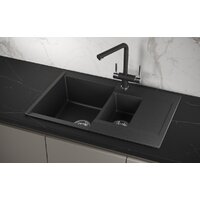 Кухонная мойка Granula ES-7808 (черный) - Превью изображения №4 — Интернет-магазин Time-Shop