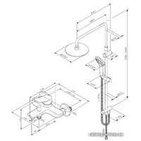 Душевая система  AM.PM X-Joy F40885A34 - Превью изображения №7 — Интернет-магазин Time-Shop