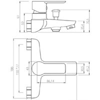 Смеситель RedBlu Origin Elegance 841000000 - Превью изображения №2 — Интернет-магазин Time-Shop