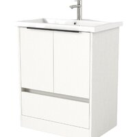 Дабер Тумба под умывальник 017 Cersanit Como 70 Т17.7С.0.5Ч (белый древесный/ручка черная)