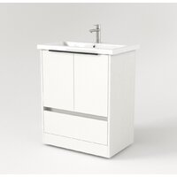  Дабер Тумба под умывальник 017 Cersanit Como 70 Т17.7С.0.5Ч (белый древесный/ручка черная) - Превью изображения №2 — Интернет-магазин Time-Shop