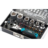 Набор трещотка с головками и битами GROSS 11361 (26 предметов) - Превью изображения №4 — Интернет-магазин Time-Shop