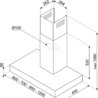 Кухонная вытяжка Smeg KBT900XE - Превью изображения №7 — Интернет-магазин Time-Shop