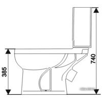 Унитаз напольный Оскольская керамика Ирида - Превью изображения №2 — Интернет-магазин Time-Shop