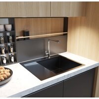 Кухонная мойка Mixline Pro 552929 (черный графит, с сифоном) - Превью изображения №4 — Интернет-магазин Time-Shop