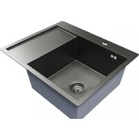 Кухонная мойка Mixline Pro 552929 (черный графит, с сифоном) - Превью изображения №2 — Интернет-магазин Time-Shop