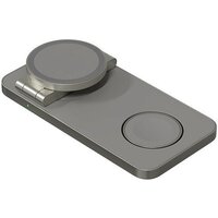 Беспроводное зарядное Magssory Yoga 3 в 1 Charging Station для Apple Qi2 WCH016t (титан) - Превью изображения №6 — Интернет-магазин Time-Shop