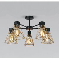 Евросвет Trappola 70107/5 черный/латунь