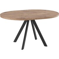 Кухонный стол Мамадома Rondo M-100 раздвижной 100-135 (дуб веллингтон/черный) - Превью изображения №2 — Интернет-магазин Time-Shop