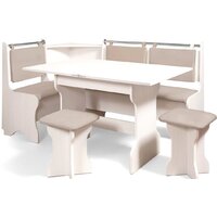 Анмикс ЛДСП с кухонным уголком (бодега/кожзам капучино)