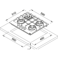Варочная панель Franke Maris FHMA 604 3G DC XS C - Превью изображения №2 — Интернет-магазин Time-Shop