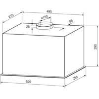 Кухонная вытяжка Krona Venus 600 S (черный) - Превью изображения №15 — Интернет-магазин Time-Shop