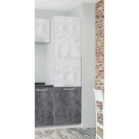 Шкаф-пенал Артём-Мебель 500мм СН-114.74/1 (ДСП бетон спаркс лайт/бетон спаркс) - Превью изображения №2 — Интернет-магазин Time-Shop