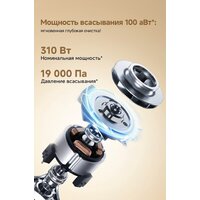 Пылесос Dreame Cordless Vacuum Cleaner R10s Essential Aqua VRV65F (евровилка, белый) - Превью изображения №15 — Интернет-магазин Time-Shop
