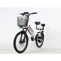 Электровелосипед SameBike Е-Alfa New SB-E-ALFA350-36/10 (белый) - Превью изображения №4 — Интернет-магазин Time-Shop