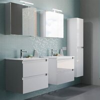  Lauter Шкаф с зеркалом Mia 60 (белый глянец) - Превью изображения №3 — Интернет-магазин Time-Shop