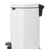 Мусорное ведро Brabantia Pedal Bin NewIcon 12 л (белый) - Превью изображения №2 — Интернет-магазин Time-Shop