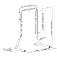 Подставка для телевизора Ultramounts UM505 (черный) - Превью изображения №3 — Интернет-магазин Time-Shop