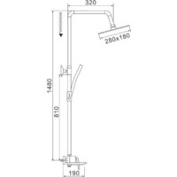 Душевая система  Rose R2736F - Превью изображения №2 — Интернет-магазин Time-Shop