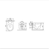 Унитаз подвесной AM.PM Sunny Flashclean C85C1701SC (с сиденьем) - Превью изображения №11 — Интернет-магазин Time-Shop