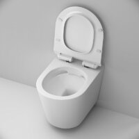 Унитаз подвесной AM.PM Sunny Flashclean C85C1701SC (с сиденьем) - Превью изображения №4 — Интернет-магазин Time-Shop