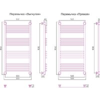 Полотенцесушитель Сунержа Богема+ 1000x500 15-0221-1050 - Превью изображения №3 — Интернет-магазин Time-Shop