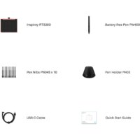 Графический планшет Huion Inspiroy RTS-300 (черный) - Превью изображения №9 — Интернет-магазин Time-Shop