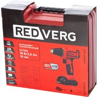 Дрель-шуруповерт RedVerg RD-S18M/U (с 2-мя АКБ, кейс) - Превью изображения №12 — Интернет-магазин Time-Shop