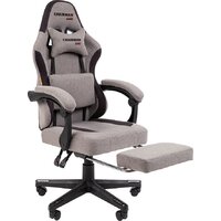 Игровое (геймерское) кресло CHAIRMAN CH27 (ткань, серый/черный) - Превью изображения №4 — Интернет-магазин Time-Shop