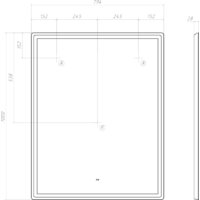  Vigo Зеркало Roberta Comfort 800 - Превью изображения №10 — Интернет-магазин Time-Shop