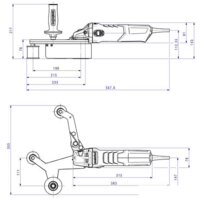 Ленточная шлифмашина Metabo RBE 15-180 SET 602243500 - Превью изображения №2 — Интернет-магазин Time-Shop