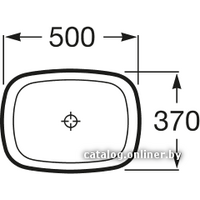 Умывальник Roca Inspira Soft 50x37 [327500000] - Превью изображения №2 — Интернет-магазин Time-Shop