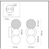 Бра Odeon Light Crystal 5008/4WL - Превью изображения №5 — Интернет-магазин Time-Shop
