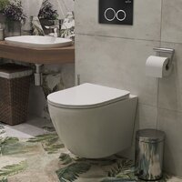 Унитаз подвесной Roxen Antares One Rimless 6 в 1 StounFix Dual Fresh 506406 (кнопка: черный матовый) - Превью изображения №11 — Интернет-магазин Time-Shop