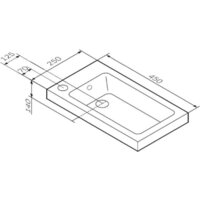 Умывальник AM.PM X-Joy M85AWCC0452WG - Превью изображения №5 — Интернет-магазин Time-Shop