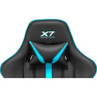Игровое (геймерское) кресло A4Tech X7 GG-1200 (черный/бирюзовый) - Превью изображения №10 — Интернет-магазин Time-Shop