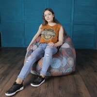 Кресло-мешок Flagman Груша Макси Г2.4-107 Рингс 01 - Превью изображения №13 — Интернет-магазин Time-Shop