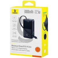 Внешний аккумулятор Baseus EnerFill FC51 Bipow2 Pro Power Bank 30000mAh (черный) - Превью изображения №4 — Интернет-магазин Time-Shop