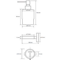 Дозатор для жидкого мыла Bemeta Coral 158109102 - Превью изображения №3 — Интернет-магазин Time-Shop