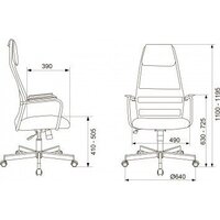 Офисное кресло Бюрократ KB-5M/SL (TW-01 3C11 черный) - Превью изображения №6 — Интернет-магазин Time-Shop