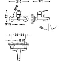 Душевой гарнитур  Tres Base plus 21617010NM - Превью изображения №2 — Интернет-магазин Time-Shop