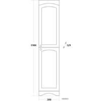  Onika Шкаф-пенал Арно 30 правый (черный) [403034] - Превью изображения №4 — Интернет-магазин Time-Shop