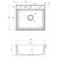 Кухонная мойка Deante Andante ZQN A103 (алебастровый) - Превью изображения №2 — Интернет-магазин Time-Shop