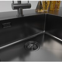 Кухонная мойка ZorG ZRN 5055 Premium PVD Gunblack - Превью изображения №4 — Интернет-магазин Time-Shop