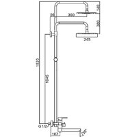 Душевая система  FRAP F24801-6 - Превью изображения №2 — Интернет-магазин Time-Shop