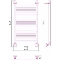 Полотенцесушитель Стилье Аксиома-10 800х400 00661-8040 - Превью изображения №3 — Интернет-магазин Time-Shop