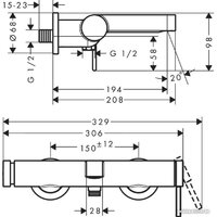 Смеситель Hansgrohe Finoris 76420670 00000094281 - Превью изображения №3 — Интернет-магазин Time-Shop
